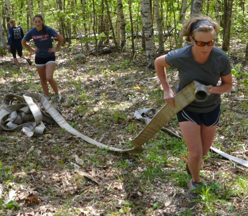 .... And hose hauling. (Photo by Lynda Clancy)