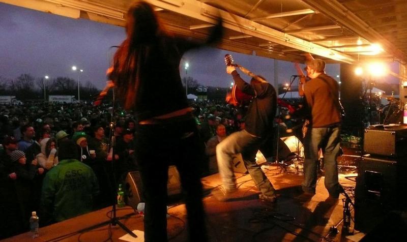 Last year’s pig and beer on the pier in Portland, which happens again this year on Saturday. (Photo Portland Rugby Club)