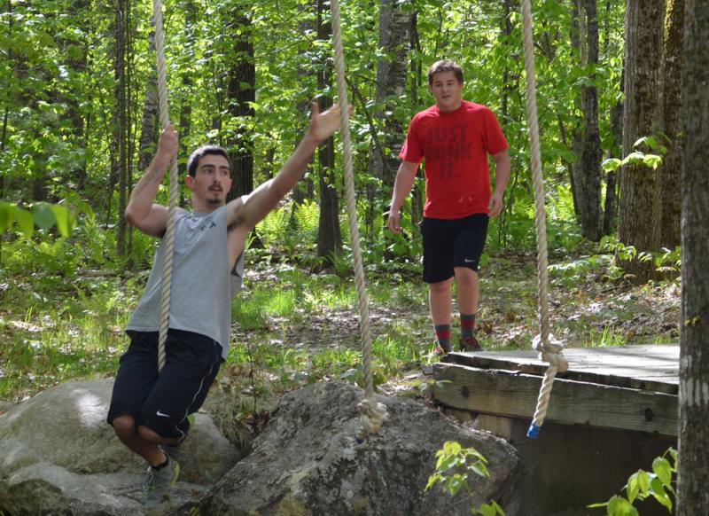 With rope swinging.... (Photo by Lynda Clancy)