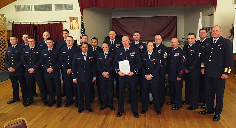Personnel of U.S. Coast Guard Rockland.