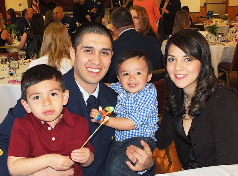Abram Fernandez with family, Diana, Nathan and Ethan