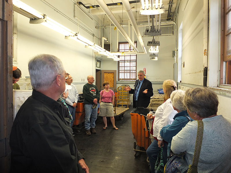 At one time this room housed the horses that the post office utilized.