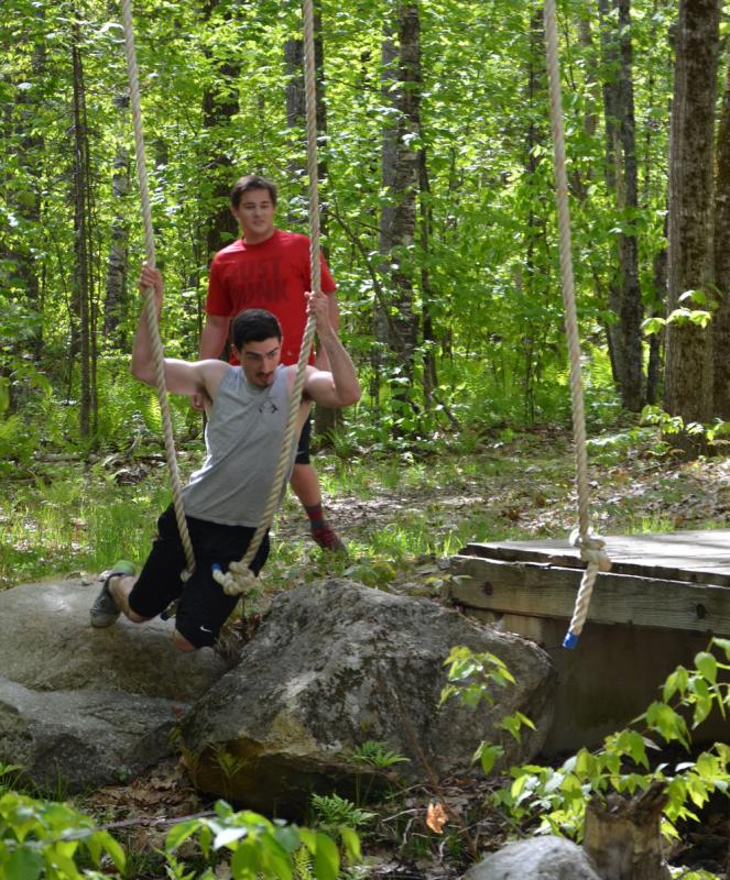 Rope swinging. (Photo by Lynda Clancy)