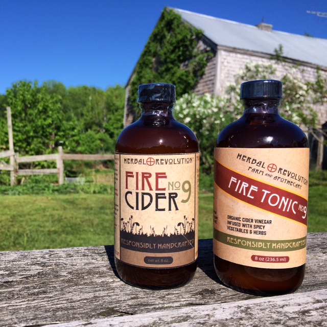 The product at the heart of the lawsuit: Kathi Langelier’s original Fire Cider No. 9 brand, before she was ordered to change the name. (Photo courtesy Katheryn Langelier)