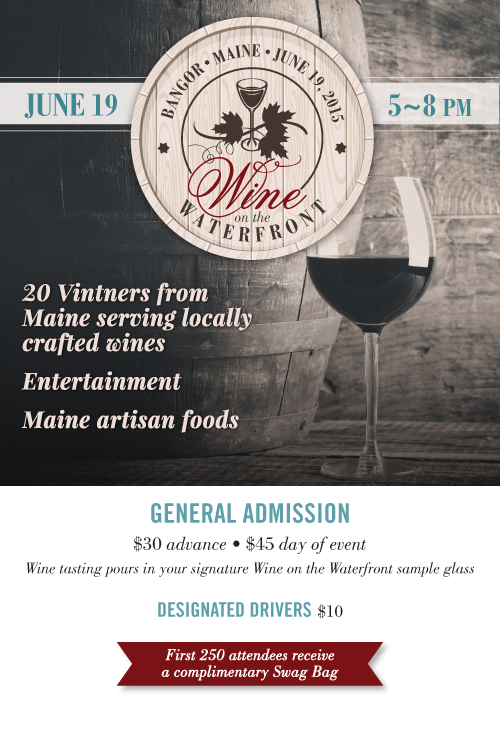 Saturday: The inagural Wine on The Waterfront in Bangor