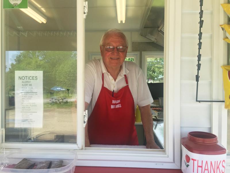 Joe Talbot, Keith Wass’ friend and the manager of the new Wasses in Damariscotta. SUZI THAYER/Boothbay Register