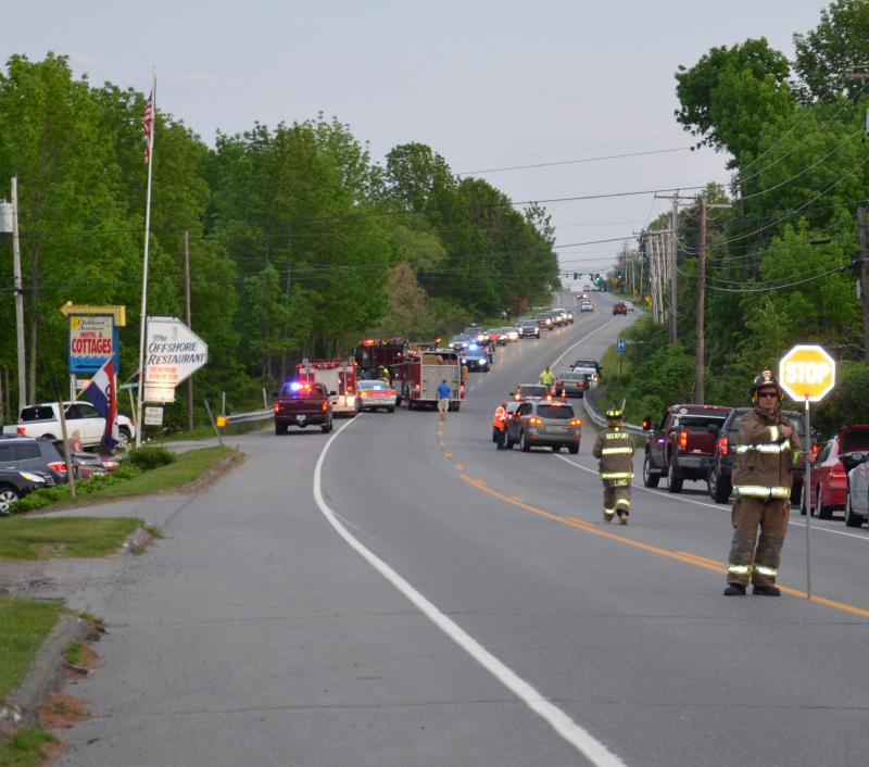 The crash occurred near the Offshore Restaurant in Rockport. (Photo by Lynda Clancy)