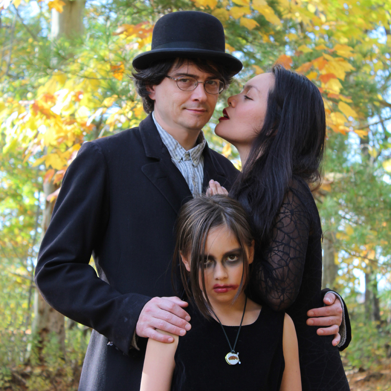 Family portrait: J.E., Miss Hazel and Malaya. (Photo courtesy J.E. Moores)
