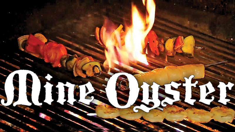 Mine Oyster wood fire grill Mine Oyster