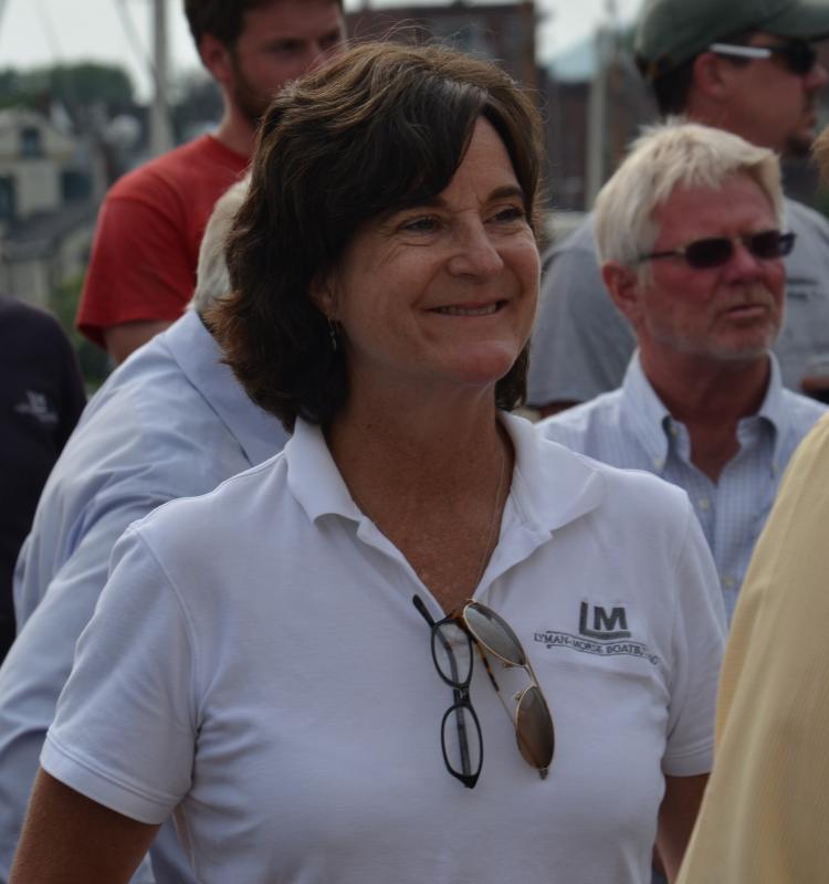 Marnie Read, of Lyman-Morse, organizes the July 9 event. (Photo by Lynda Clancy)