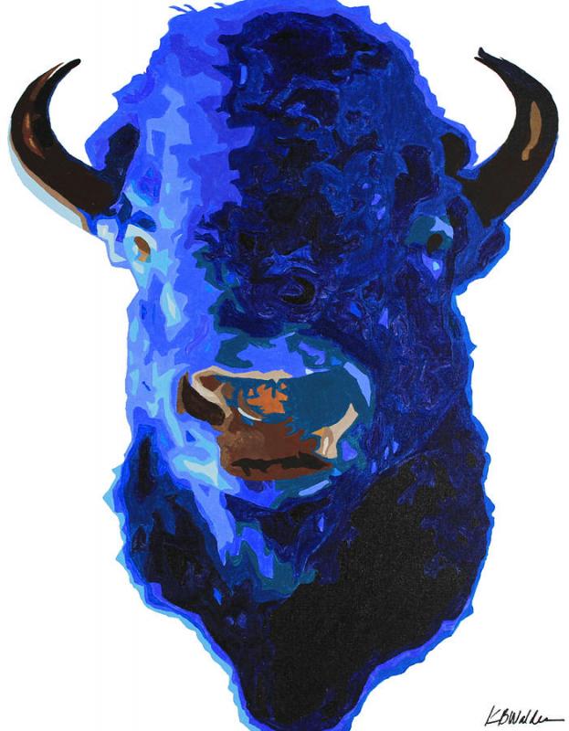 Blue clearance buffalo animal