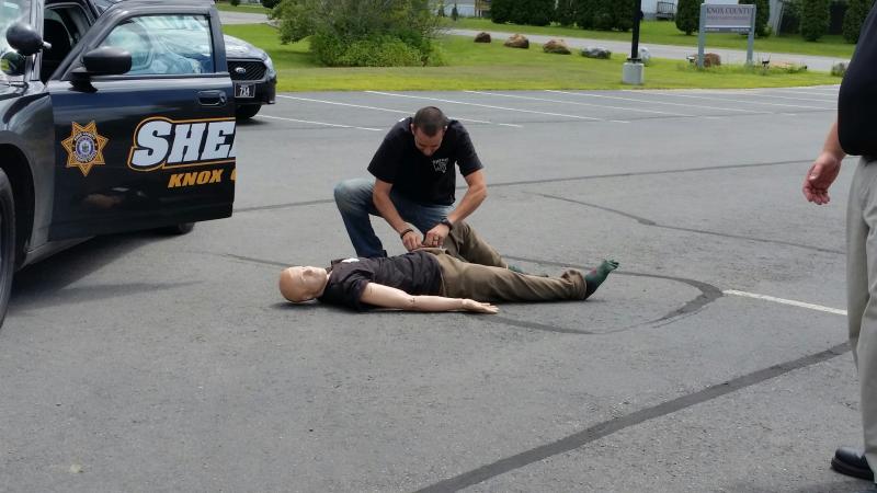 Tactical training with Deputy Jeremy Joslyn. (Photo by Sarah Shepherd)