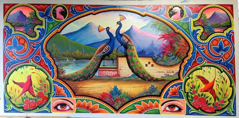Haider Ali’s finished mural for Kendra Denny of Rockland. (Courtesy Kendra Denny)