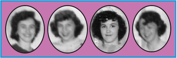 Judy Payson Pratt, Irene Blackington Landers, Diana Payson Cole, Ruth Young Spandonis
Photos courtesy of Ruth Spandonis four girls