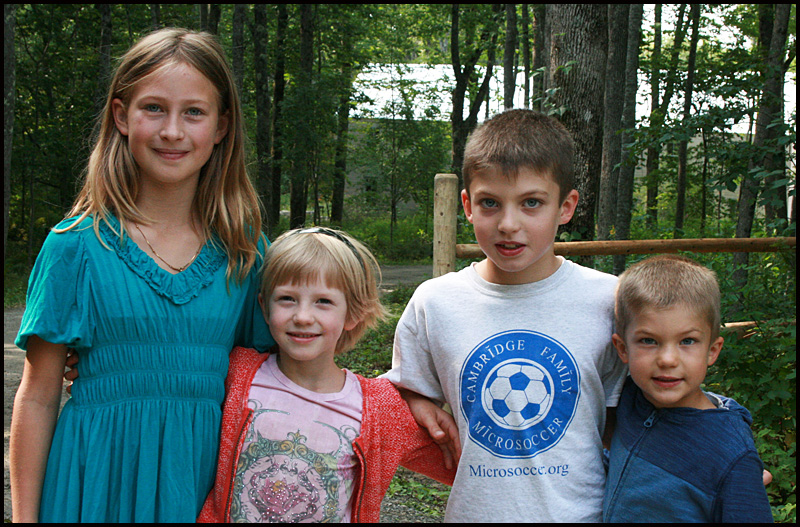 Future business owners, the kids got their first lesson in the laws of supply and demand and marketing today.
