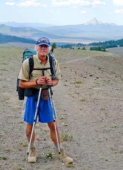 Tom Jamrog, Triple Crown of Hiking Award Winner, on the trail.
Photo courtesy of Tom Jamrog Tom Jamrog