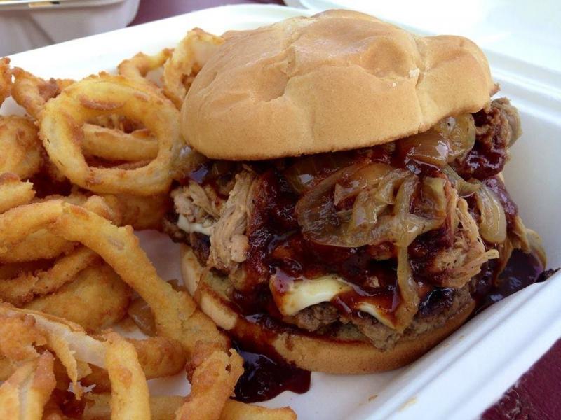 The Bub Burger at The Village Grill Co. in Damariscotta. (Photo courtesy Todd Bross)