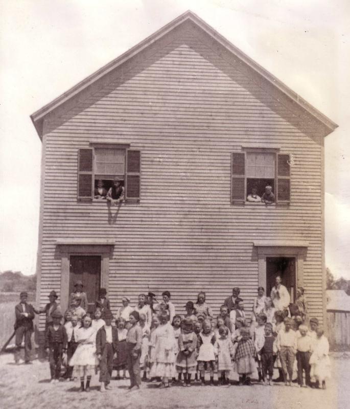 The Beach School in the 1890s, around the time that Burton Andrews was a student. The building is still standing at 33 Beach Road, and is the home of the Lincolnville Improvement Association and the Schoolhouse Museum.
Photo from the Lincolnville Historical Society Beach School