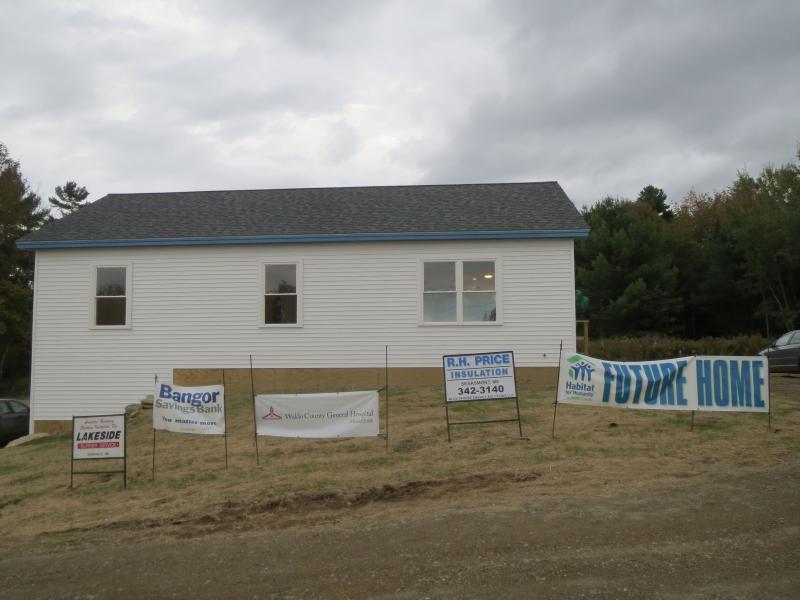 The family’s new home is located in Searsmont. (photo by Erica Thoms)