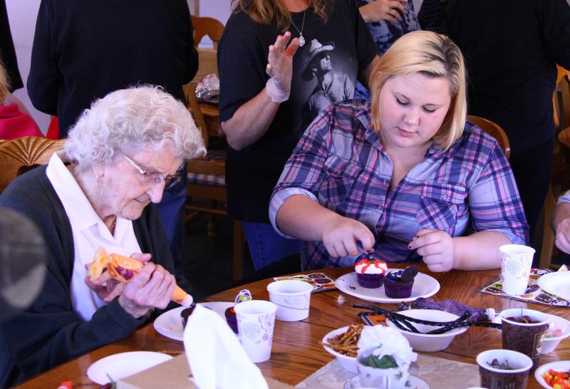 Ruth Robbins, left, with Norah Beldo (Photo Courtesy Of Charles Hamm)