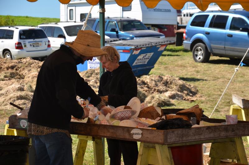 Sorting trash. (Photo by Lynda Clancy)