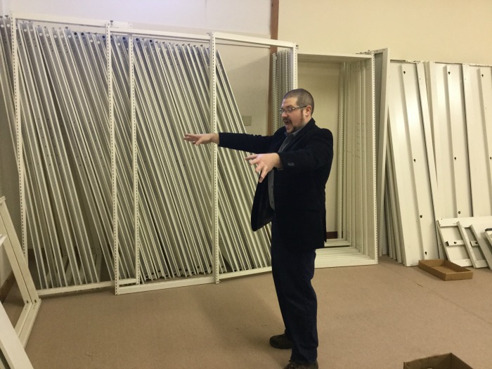Director, Ben Blackmon at the new location. (Photo Courtesy of Amy Filley)