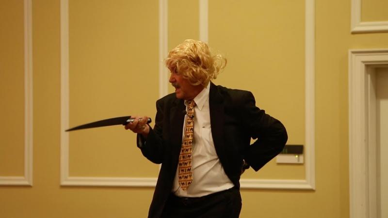 Camden resident Dyke Messler, performs a rendition of “Mack the Knife,” at the MCH-Meals On Wheels Kitchen Appeal campaign kickoff held at the Samoset Resort. The organization is raising the funds needed to almost double the number of meals it can produce for seniors and people with special needs in Knox County.