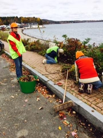 Working at last week’s “Garden Mob” at the Beach.
Photo by Kathleen Oliver gardeners
