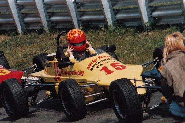Mike Scarborough in his Formula Ford racing days with Skip Barber Racing.