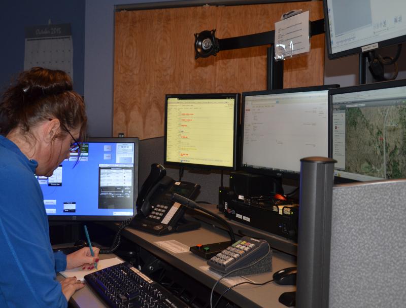 Supervisor Melissa Simmons at work. (Photo by Lynda Clancy)