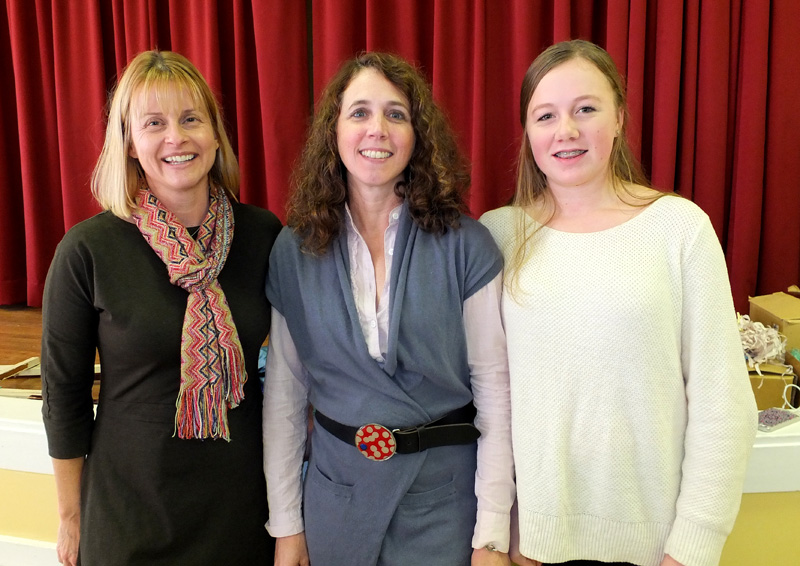 Shelly Mills, Susanne Dunavent-White and Sydney White at First Congregational Church. (Photos by Chris Wolf)