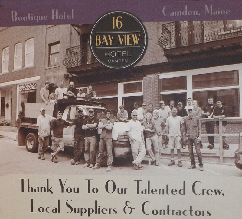 A thank you to the crew.