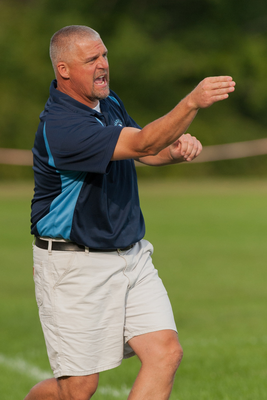 The many expressions of Coach Townsend. (Photo by Ron Hawkes)