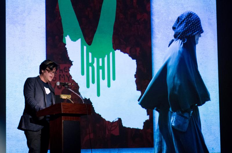 Rafi Baeza presenting at PechaKucha in November 2015. (All photos courtesy Michael O’Neil)