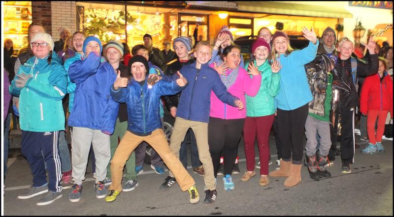 Christmas by the Sea 2015 began with a parade Friday night, and from my unique position inside the PenBayPilot car on the parade route, I was able to take some great photos of the waving crowd. This is just one of the those photos. (Photos by Chris Wolf)