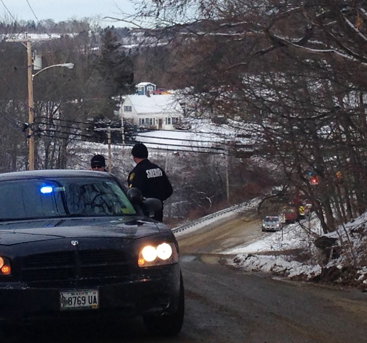 The public was barred from the fire scene on Sunken Haze, and short road that is off of Common Road.
