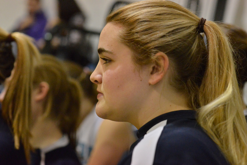 Oceanside’s Kalyn Grover gets ready for the start of the varsity game. (Photo by Ron Hawkes)