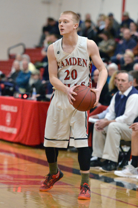 Camden’s Gage Corson looks to set up a play. (Photo by Ron Hawkes)