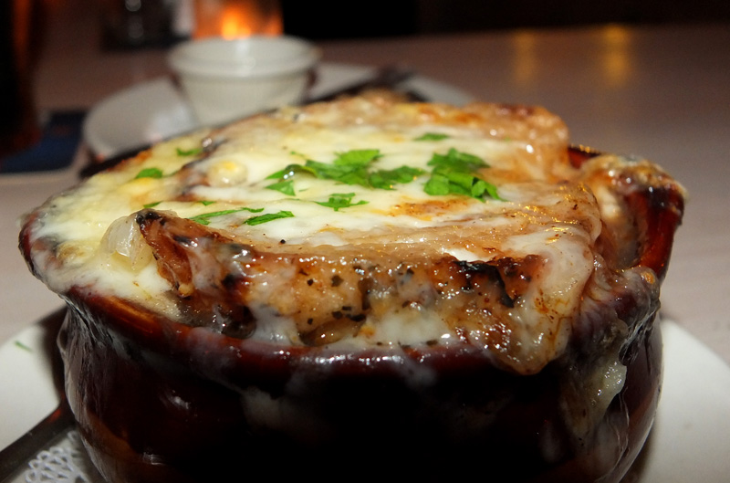 Some of the best French Onion soup I ever had.