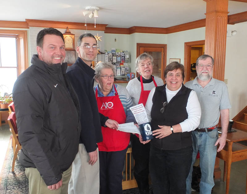 Maritime Energy presents its matching funds of $2,000.