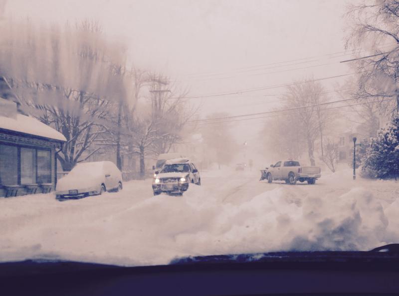 Downtown Camden, Feb. 13. (Photo by Lynda Clancy)