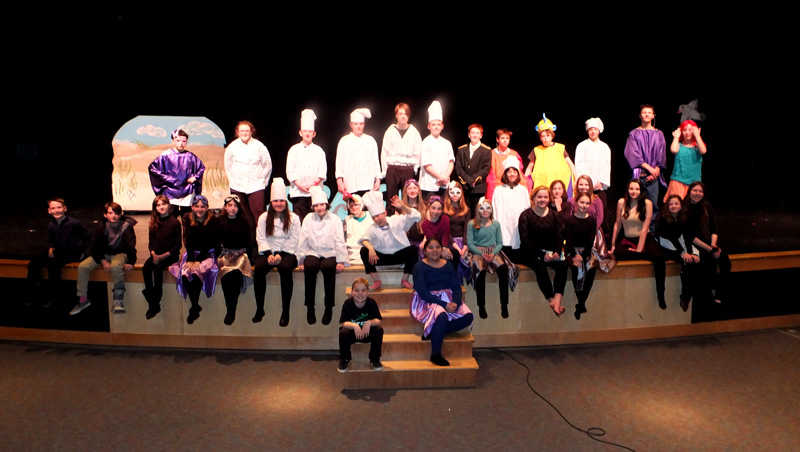 Cast members of The Little Mermaid Jr.
