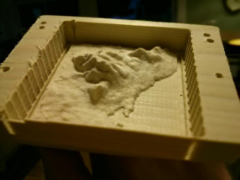 A 3-D model of Camden Hills State Park that Thatcher Chamberlin created with his open source computer program.