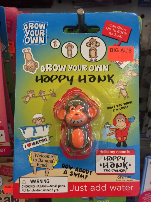 All kinds of unusual, funny items like this ‘grow toy’ are to be found at Big Al’s. SUZI THAYER/Boothbay Register