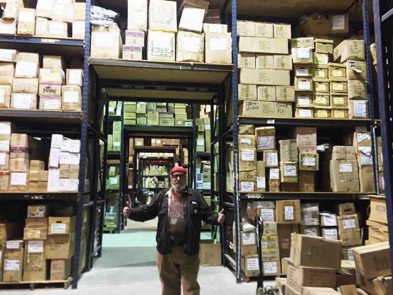 Big Al has two enormous warehouses, full to the brim with hundreds of thousands of boxes full of items. SUZI THAYER/Boothbay Register