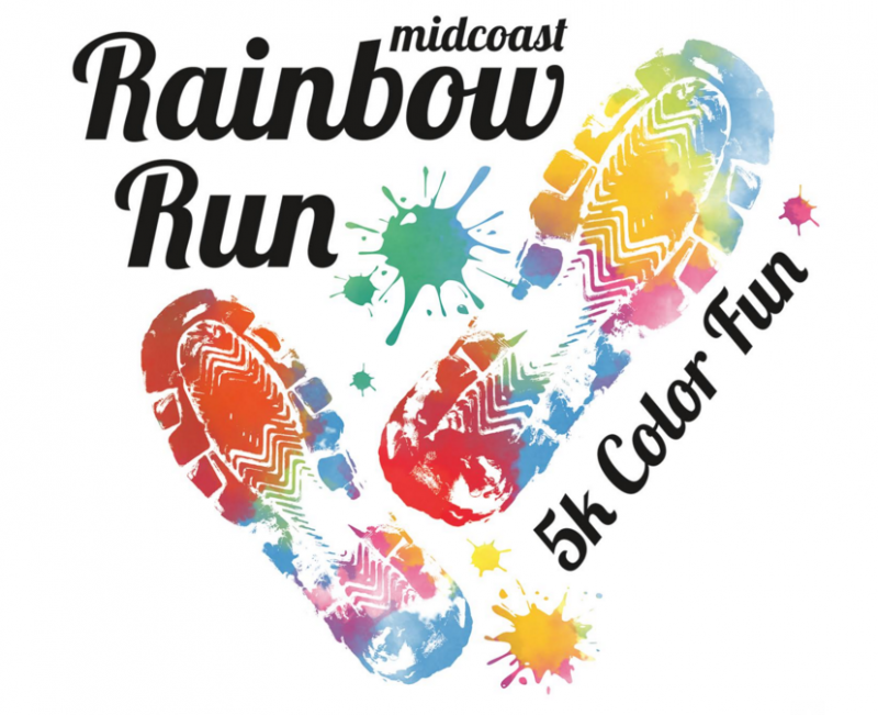 Midcoast Rainbow Run 5k Color Fun Penbay Pilot
