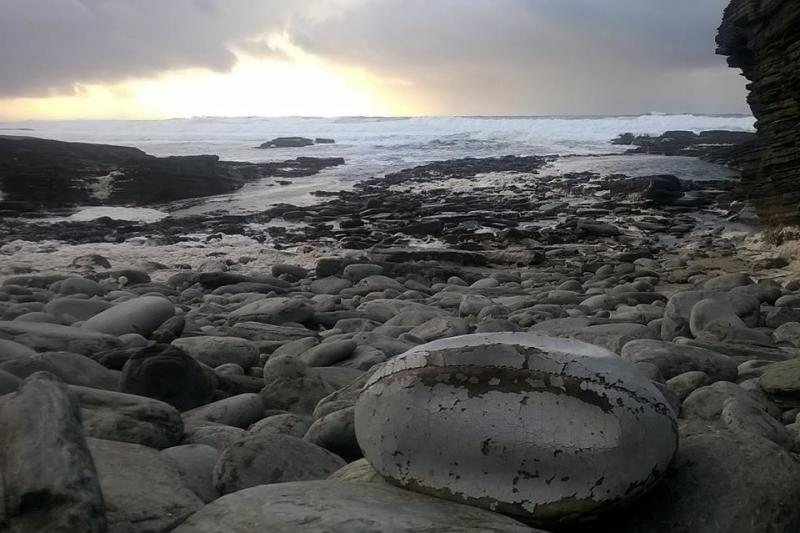 One of the beaches that Martin Gray regularly searches. (Courtesy Martin Gray)