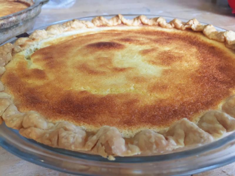 What lies beneath the whipped cream on a lemon sponge pie: The actual pie. SUZI THAYER/Boothbay Register