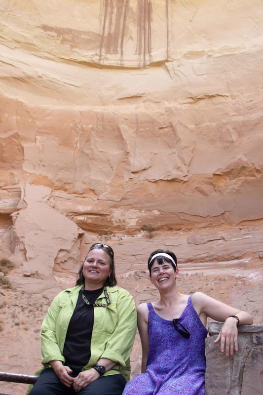 A colleague, Suzanne Goulet (left) and Heidi O'Donnell (right) at a National Leadership Conference for Art Educators in New Mexico.