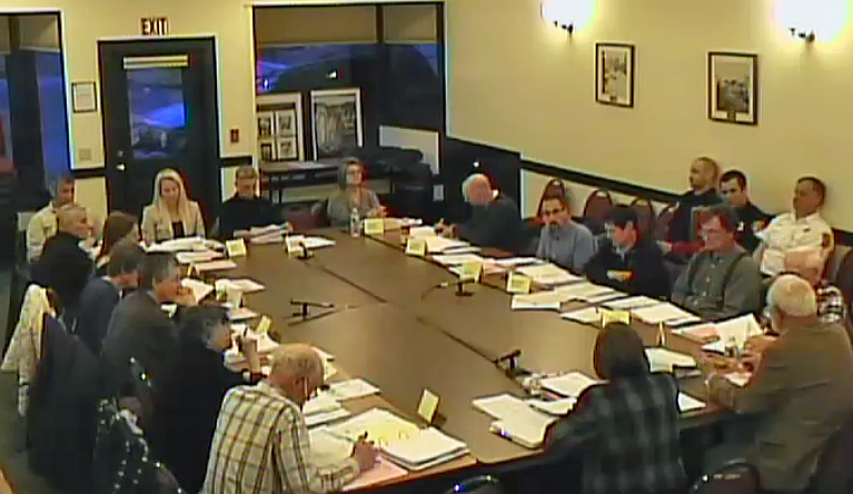 In attendance at the April 6 Camden Budget Committee meeting were members Richard Stetson, Jean Freeman-White, Don Foster, Anita Brosius-Scott, Alison McKellar, Paul Cavalli, Jamie Weymoth, Kate Bates, Etienne Perret, Tammy Ballou, Joe Russillo, T.C. Bland, Richard Gross, Bruce Malone, vice-chairman Frank Stearns and chairman David Nazaroff, as well as Town Manager Pat Finnigan and Select Board members Don White, John French, Leonard Lookner and Martin Cates.